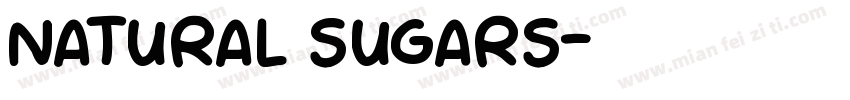 NATURAL SUGARS字体转换